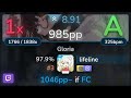 🔴 lifeline | nano - Gloria [Prayer] +HDDT 97.9% (#3 985pp 1❌) - osu!