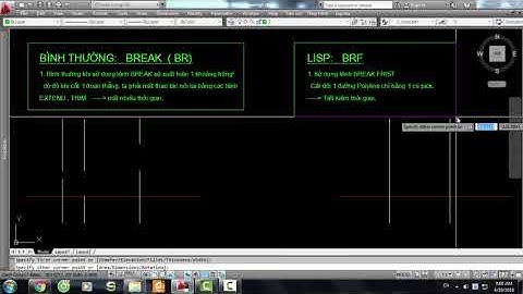Nâng cấp lệnh Break bằng lisp : Break First  [BRF]