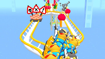 Runner Coaster - All Levels Gameplay