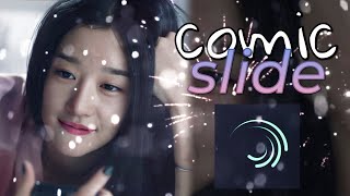 comic slide transition on alight motion | tapesbylexa