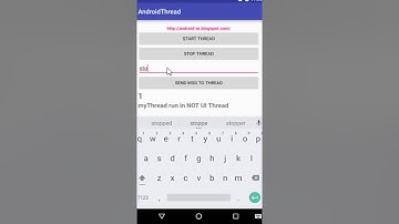 Android example of using Thread and Handler