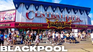 BLACKPOOL England | CENTRAL PIER Full Walk Tour