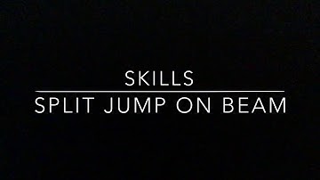 Split Jump on Beam