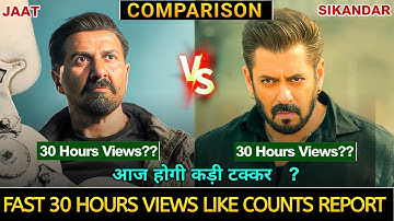 Sikandar Vs Jaat Fast 30 Hours Trailer Views | Jaat Trailer | Salman Khan | Sunny Deol