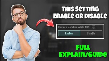Bgmi Camera Rotation While Ads | Camera Rotation While Ads Setting Bgmi | Full Explain/Guide |