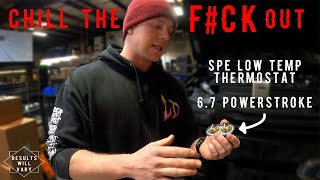 SPE LOW TEMP THERMOSTAT INSTALL • RWV 6.7 POWERSTROKE BUILD SERIES