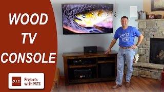 How to make a wood TV Console - a great DIY project that doesn