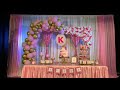 Princess  pink  gold  catseye event planners  pink white gold themed birt.ay decoration