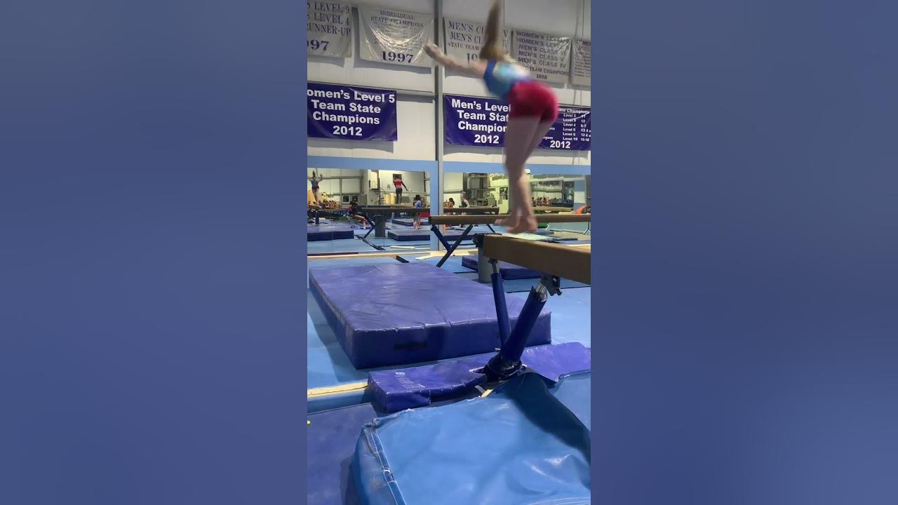 My progression of a punch front layout beam dismount shorts 