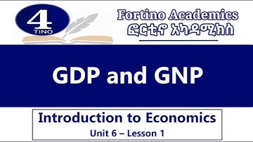 Introduction to Economics | Unit 6 Part 1 | GDP & GNP | Economics 101 | Basic Economics