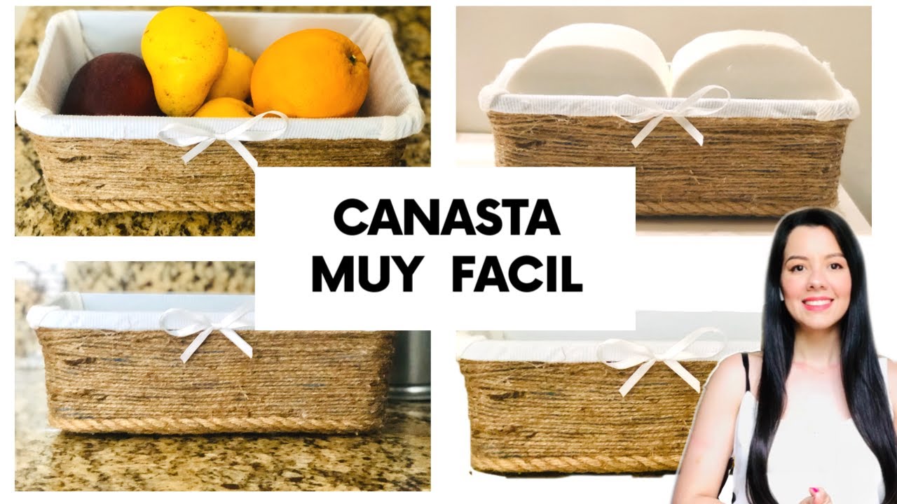 CESTO PARA ROPA DIY YUTE🗑/Canasto para ropa Sucia 2021/Diy para el Hogar  Canastas Decorativas Dollar 