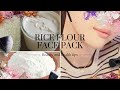 Rice skin whitening face packget smooth polished and flawless skin by beauty and health tips