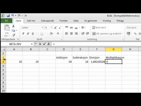 Video: Hvordan Multiplisere I Excel