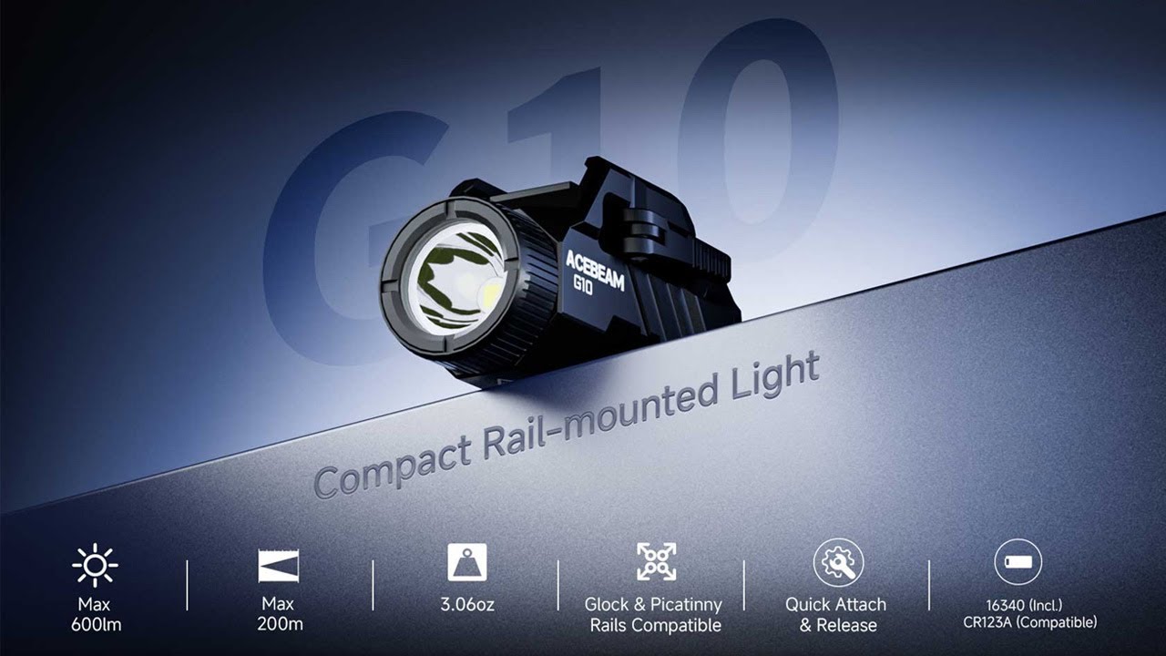 Acebeam G10 Rail Mounted Light|Acebeam® Official Store |High