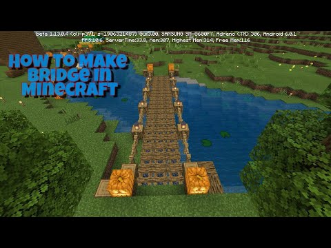 How To Make Bridge In Minecraft With Campfire Minecraft Tutorial Youtube