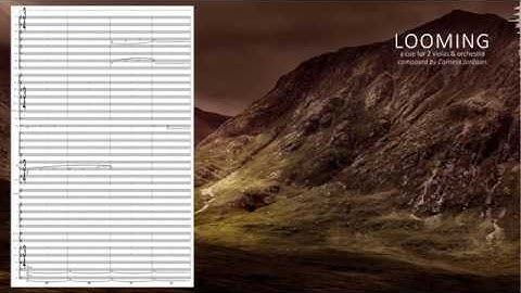 Looming | Cue scored for 2 violas & orchestra (w. score)
