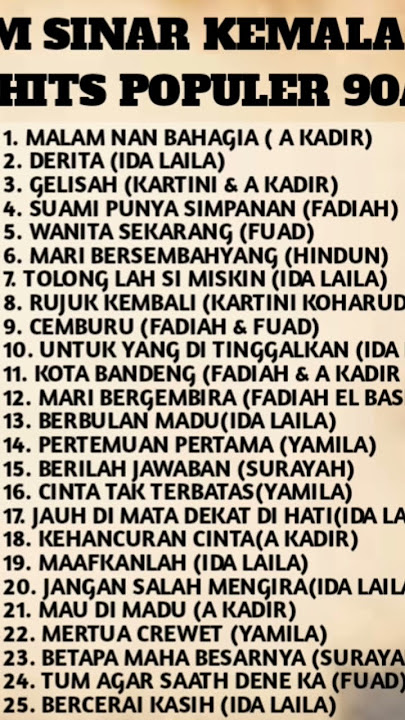 Kehancuran cinta a Kadir O.M SINAR KEMALA album kenangan lawas #dangdut #viral #lawas #orkes
