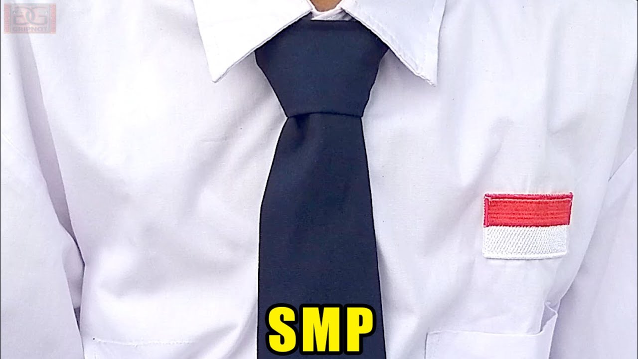 CARA MEMAKAI DASI SMP TUTORIAL PRAKTEK LANGSUNG 