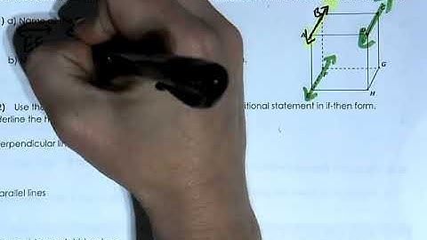 Unit 3 Day 1 Part 1 Parallel and Perpendicular Lines and Conditional Statements Examples Video