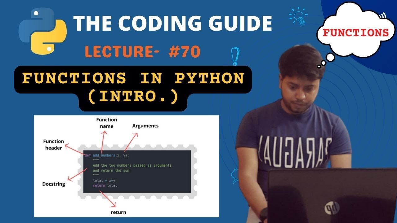 Introduction To Functions In Python | Uses of Functions | Python ...