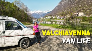 Van life in VALCHIAVENNA | Ecco le Cascate dell'Acquafraggia  Vita in van in montagna