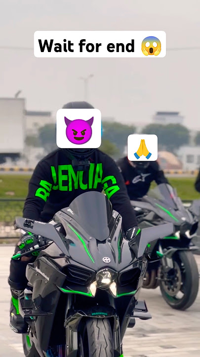 ninja h2r vs h2 competition 😱💥👀. #ninja #bike #h2r #superbike #viralvideo