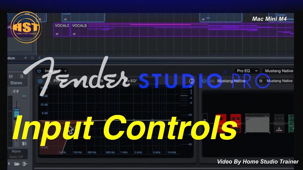 Input Controls - Fender Studio Pro