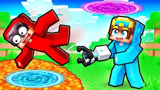 Saving My Friends Using Portals In Minecraft!