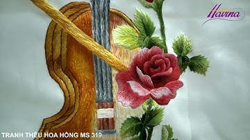 Tranh Thêu Tặng Thầy Cô  - Quà Tặng  Thầy Cô 20/11  - Tranh Thêu Hoa Hồng MS 319