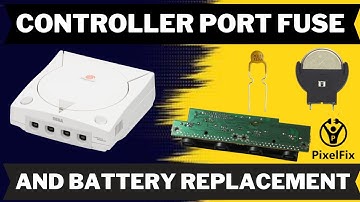 Sega Dreamcast Battery Holder & Re-settable Fuse Install