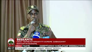 Beekkamti Ogeeyyii Miidiyaa Adda Waraanatti gabaasa turaniif