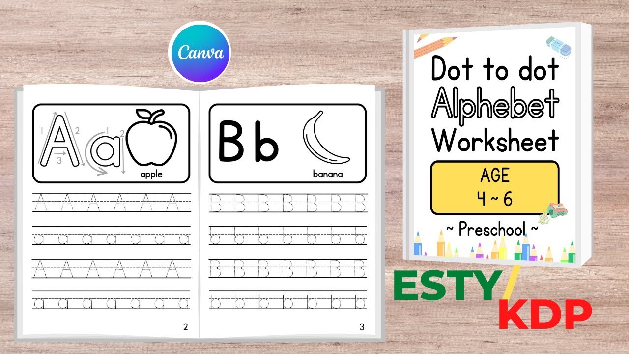 Numbers, Words, Letters Tracing Interior pages Book for Kids