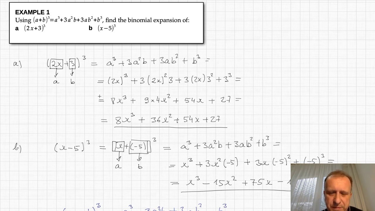 M312 02 The Binomial Expansion Binomial Expansions Example 1 Youtube