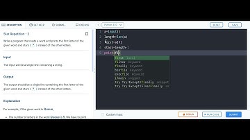 star repetition - 2 (1c - coding pratice )