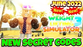 2022 All Secret Codes Roblox Weight Lifting Simulator 3, Gems, New Codes, All Working Codes