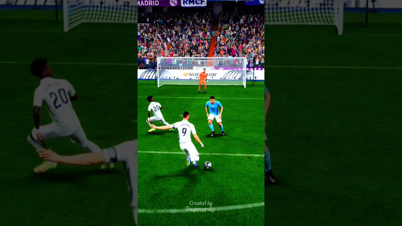 Benzema destroyed the defender 