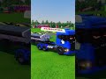 TRANSPORTING BUS, POLICE CARS, DUMP TRUCK, BOX TRUCK, FIRE TRUCK WITH SCANIA TRUCK - FS22