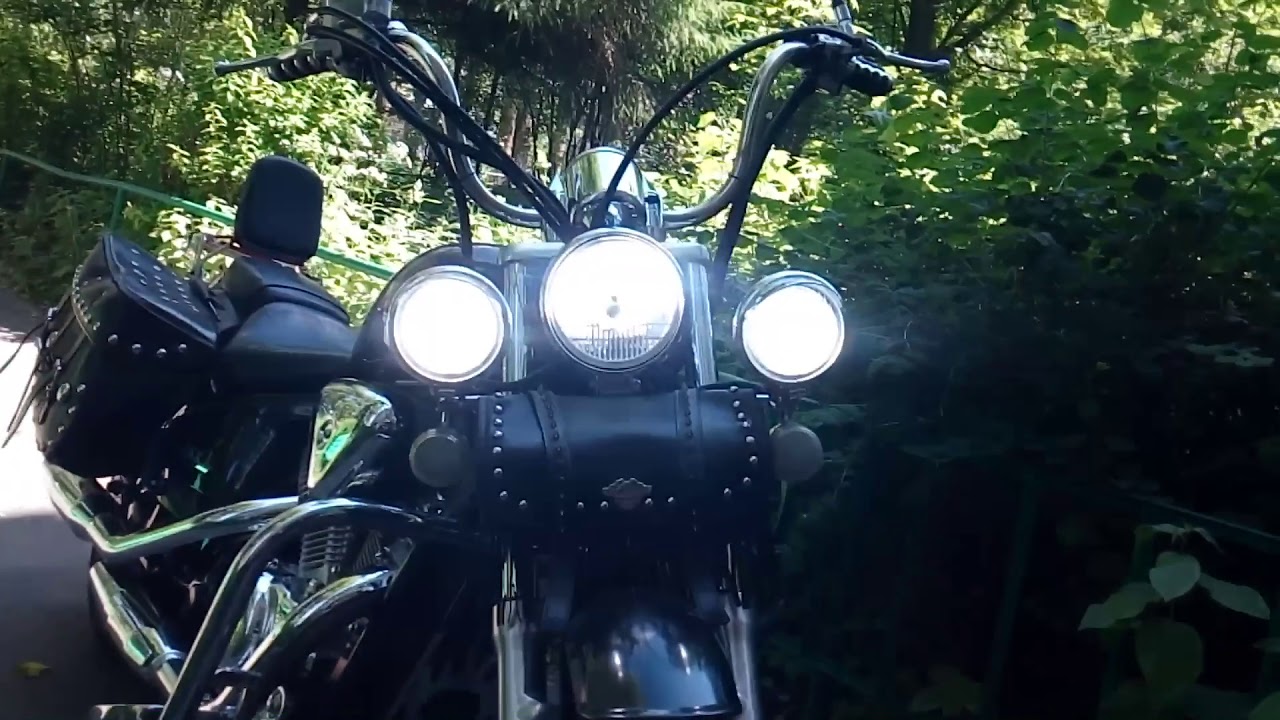 Установка/испытание LED лампы H4 в стандартную фару Honda Steed