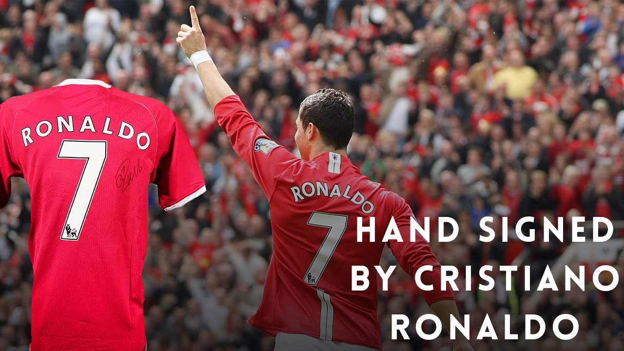 Cristiano Ronaldo Signed Manchester United Jersey - YouTube