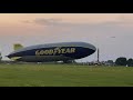 Goodyear blimp docking EAA 2021