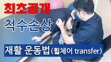 척수손상 하지마비 재활운동방법-휠체어 혼자타는방법 spinal cord injury transfer rehabilitation