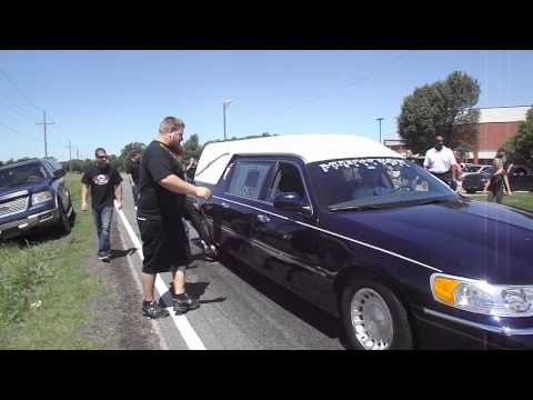 Hearse burnout for Tyler (Flip) - Street Outlaws