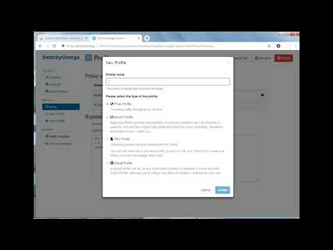 How to configure proxy using SwitchyOmega in Chrome?