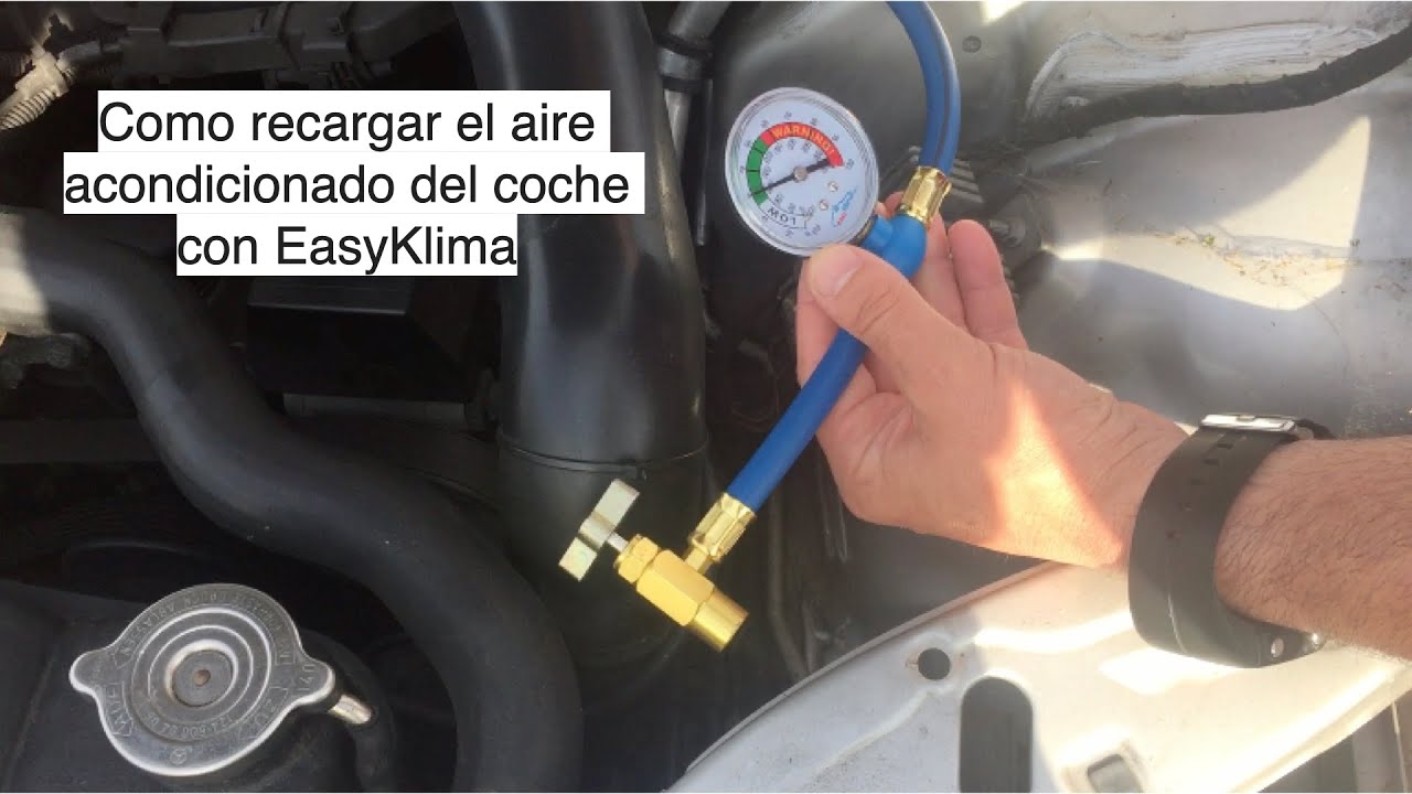 Como recargar el aire acondicionado del coche con EasyKlima YouTube Como recargar el aire acondicionado del coche con EasyKlima YouTube