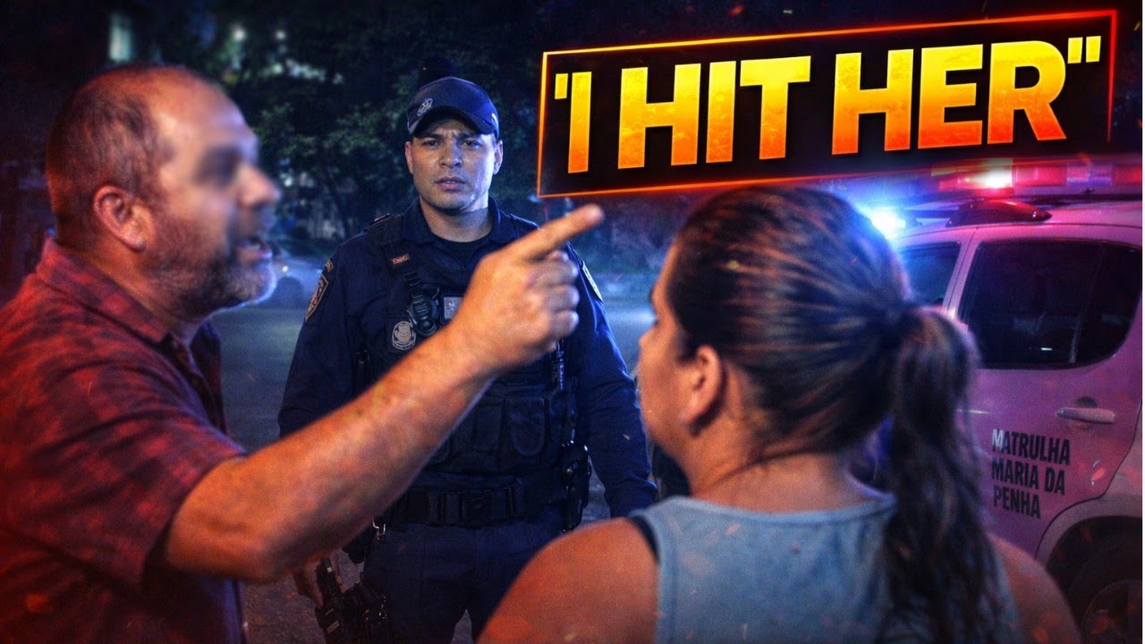 Drunk Man Admits Hitting His Partner in Front of Police | Bodycam Brazil