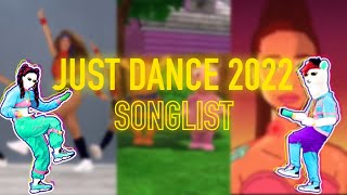 Just Dance 2022 Song List (Fanmade)