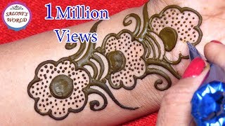 Latest 3D Mehndi Designs | Easy Arabic Henna For Beginners by Jyoti Sachdeva .