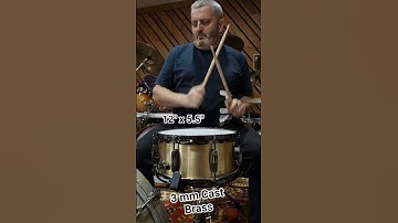 12" x 5.5" Dlikin Drums Cast Brass Snare, 3 mm thickness #DlikinDrums