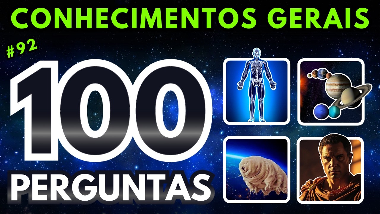 🌍O QUIZ De CONHECIMENTOS Gerais Mais DIFÍCIL Do YOUTUBE!