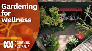 A lush garden built around promoting wellness and respite Garden Design Gardening Australia